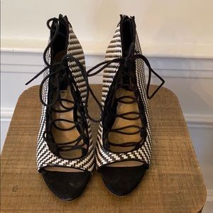 Zara sexy lace up pumps